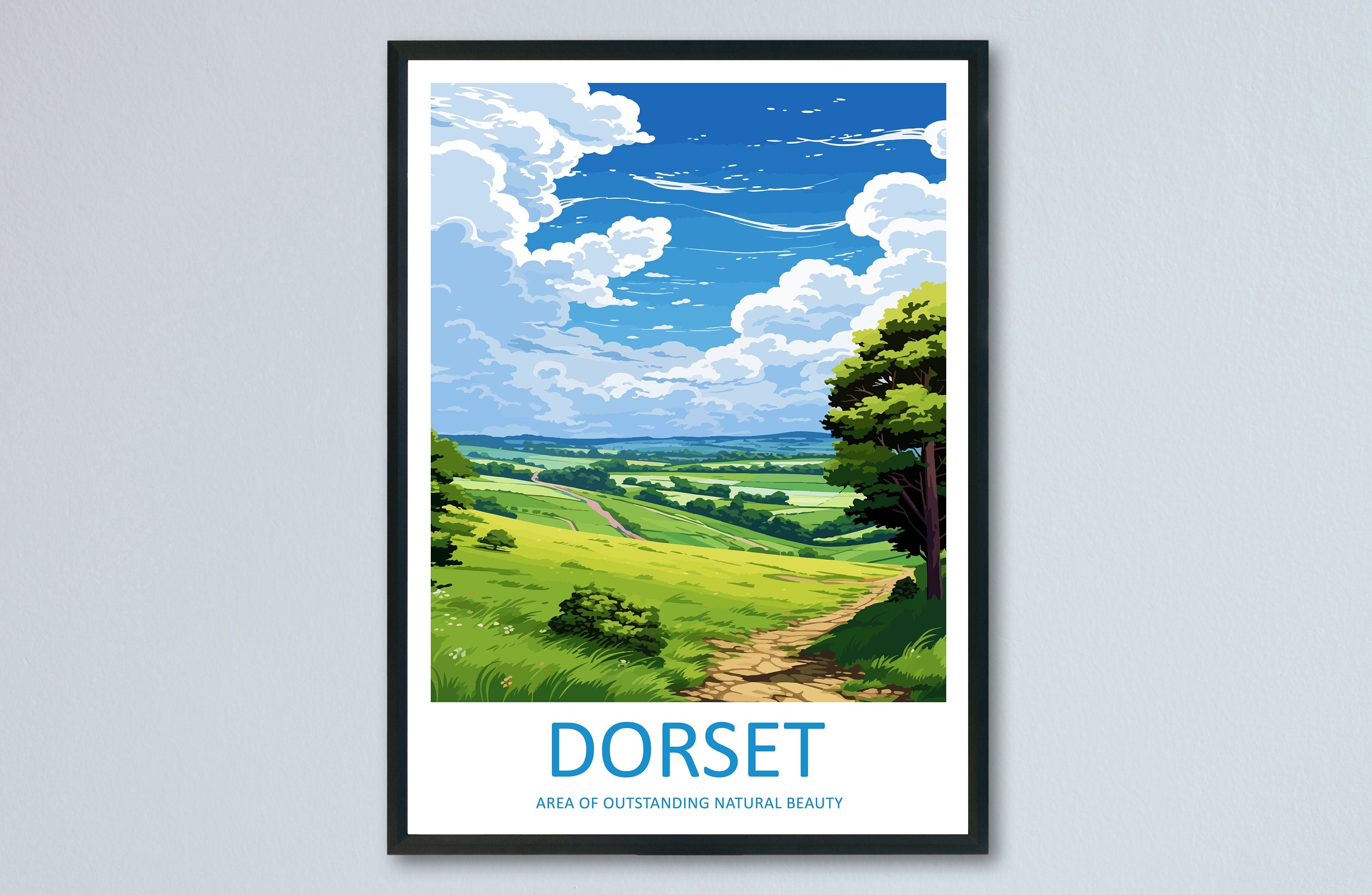 Dorset Travel Print