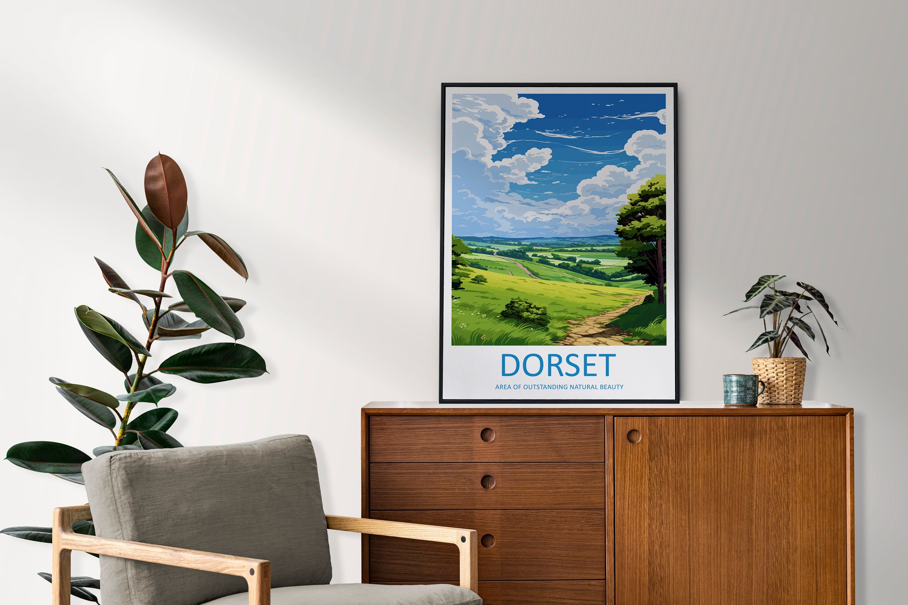 Dorset Travel Print