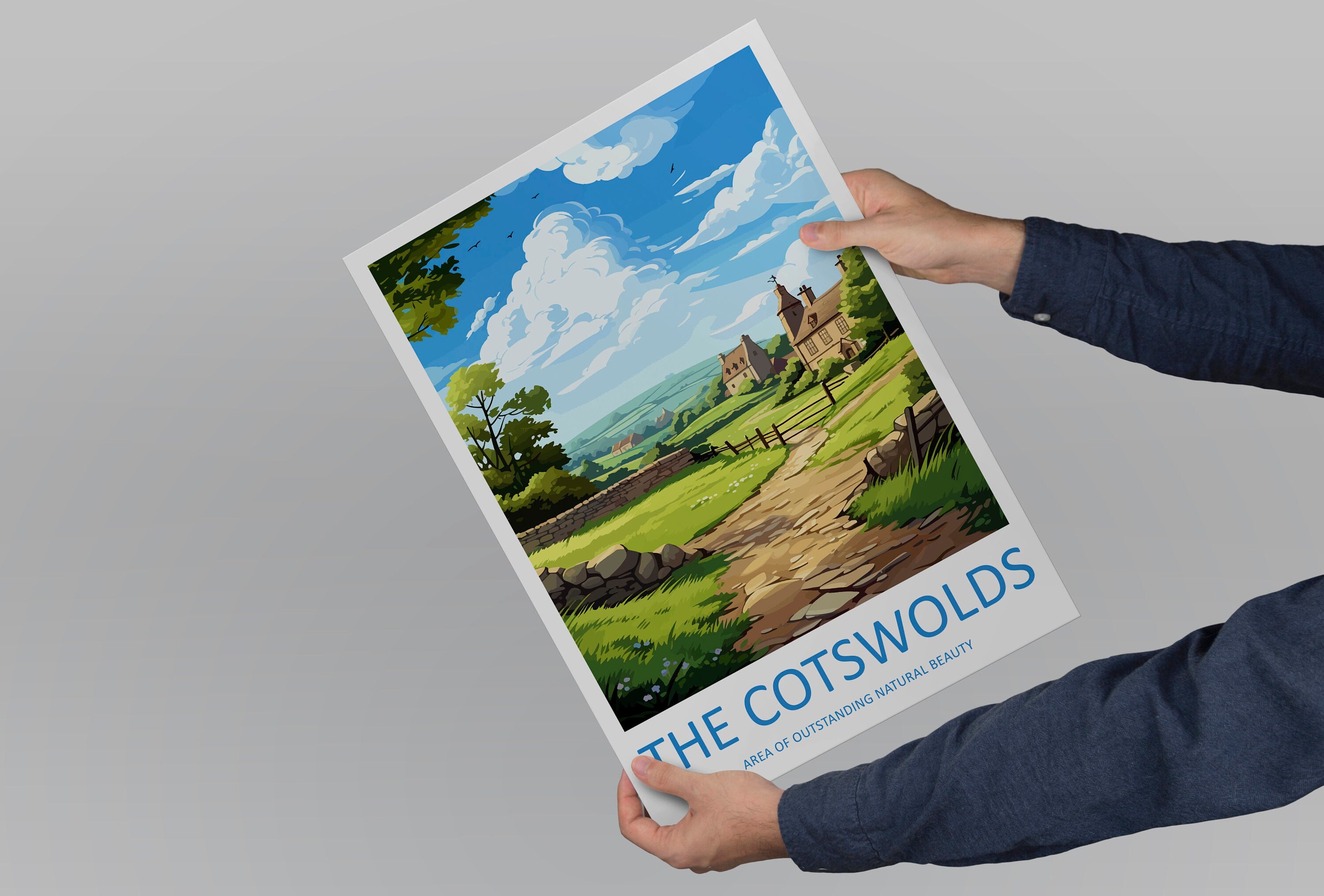 Cotswolds Travel Print