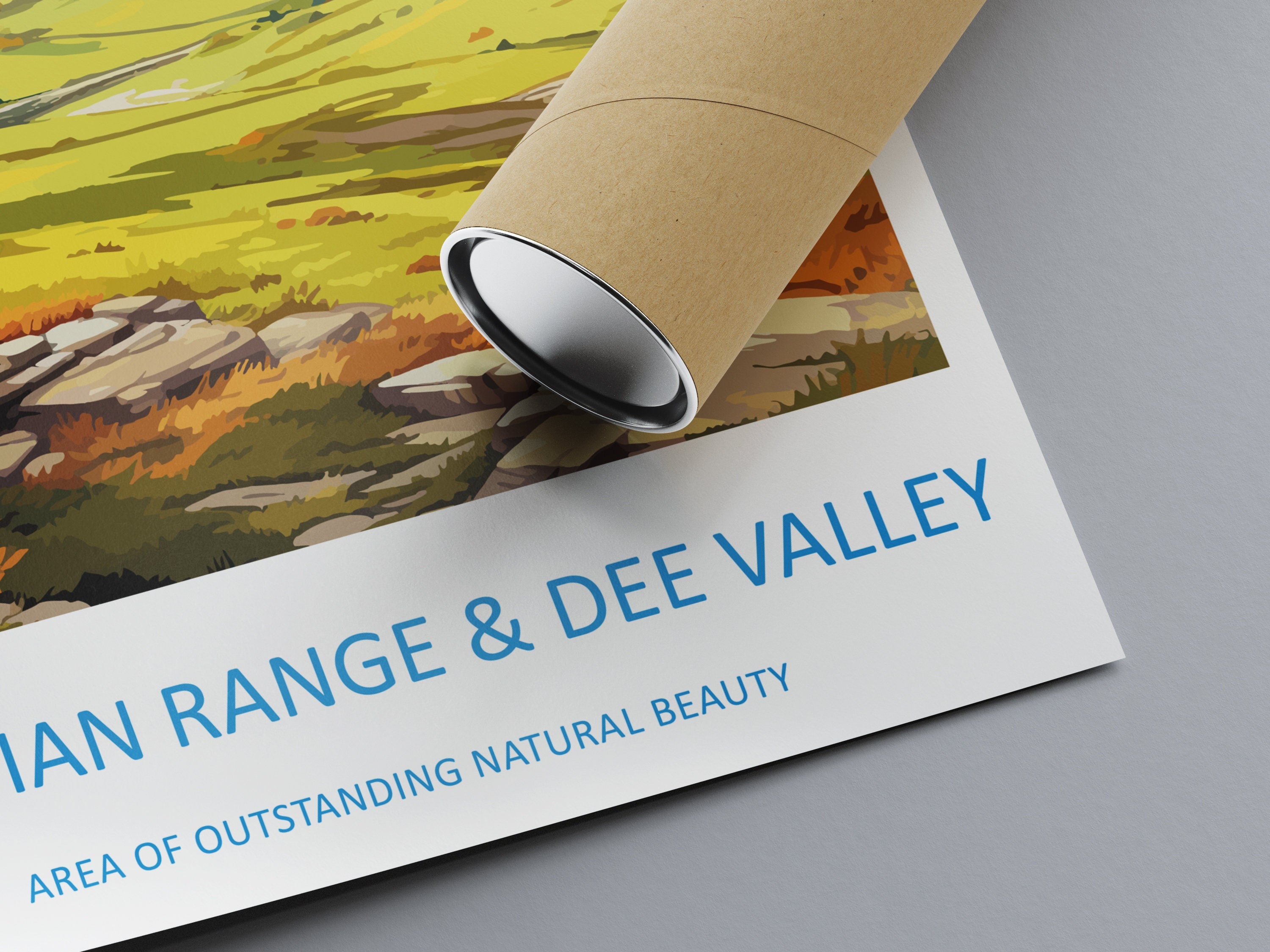 Clwydian Range and Dee Valley Travel Print