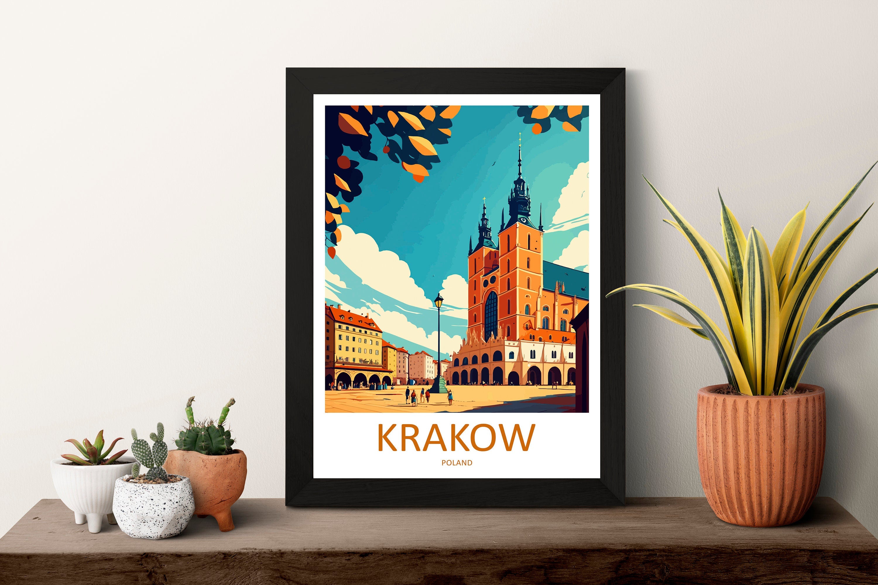 Krakow Travel Print