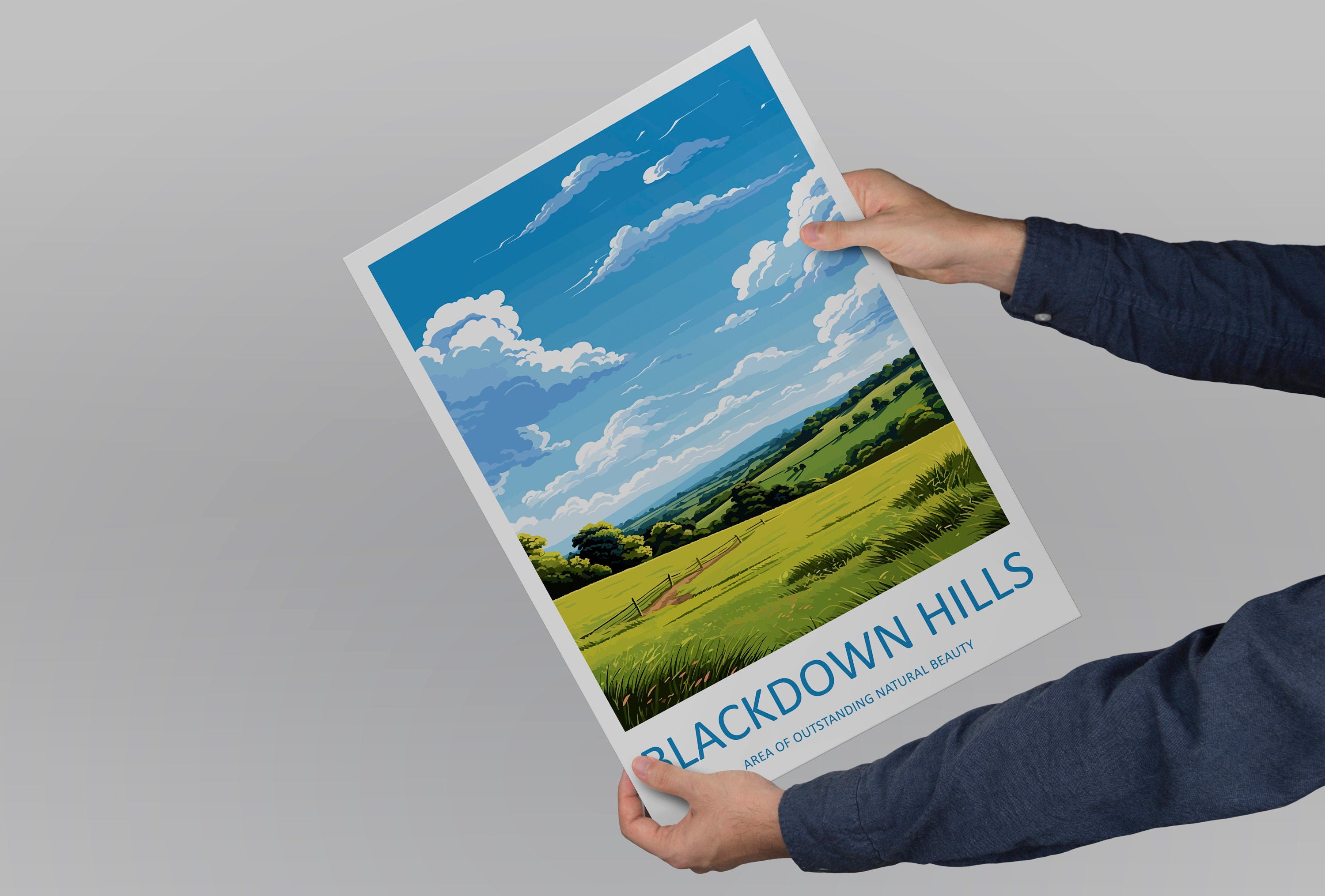 Blackdown Hills Travel Print