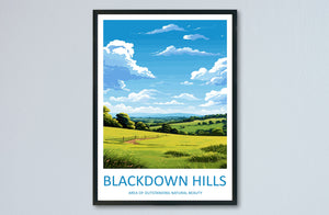 Blackdown Hills Travel Print