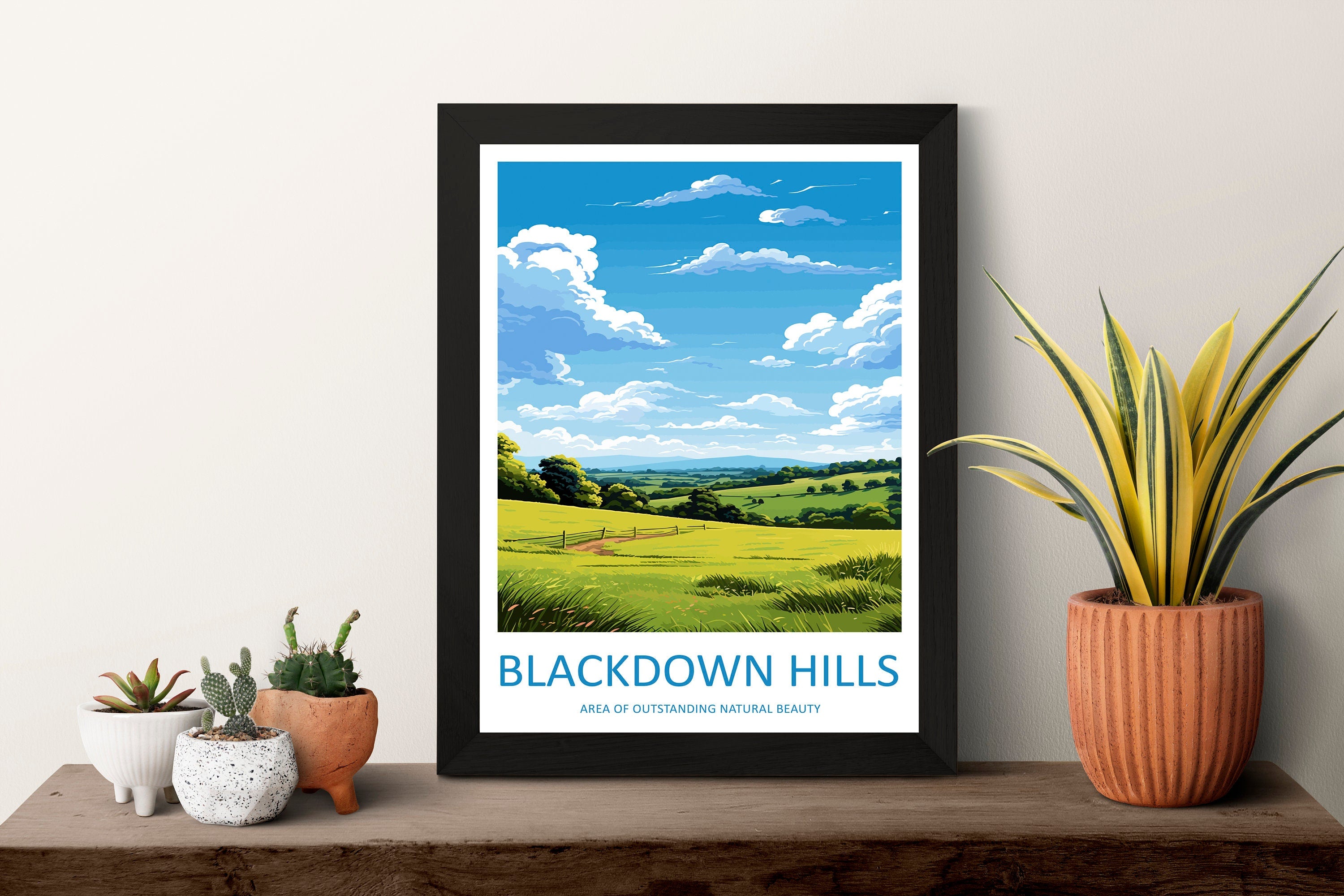 Blackdown Hills Travel Print