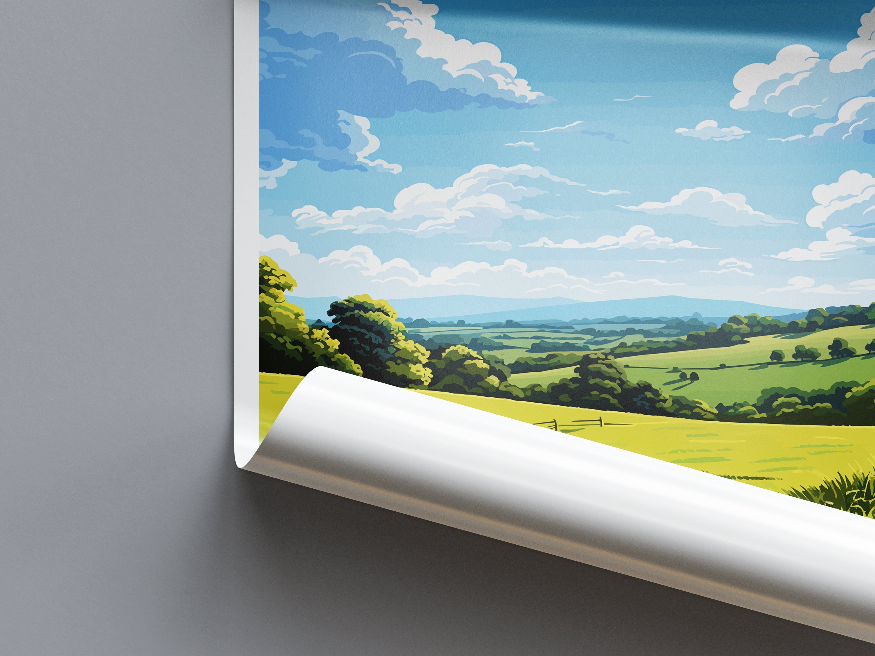 Blackdown Hills Travel Print