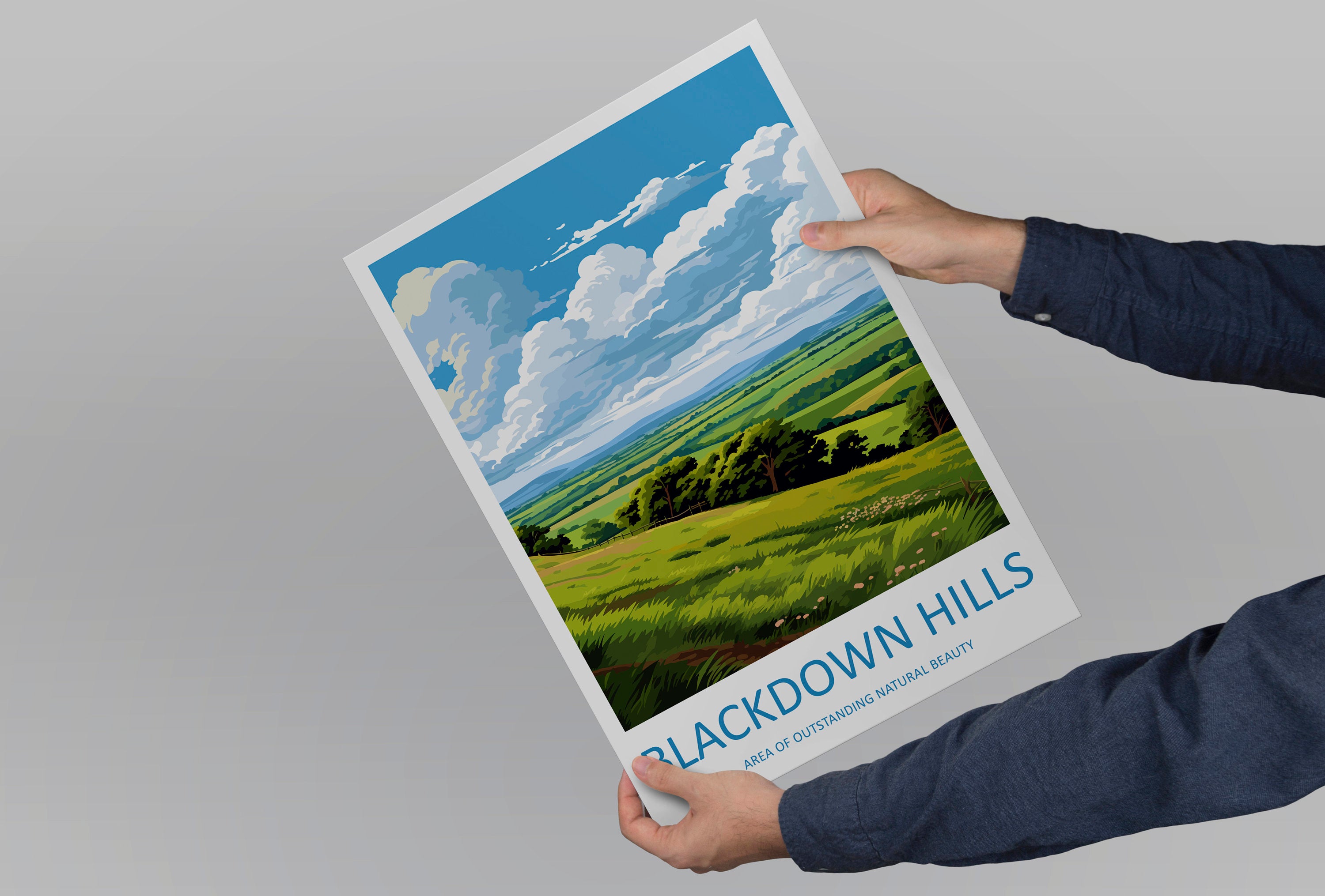 Blackdown Hills Travel Print