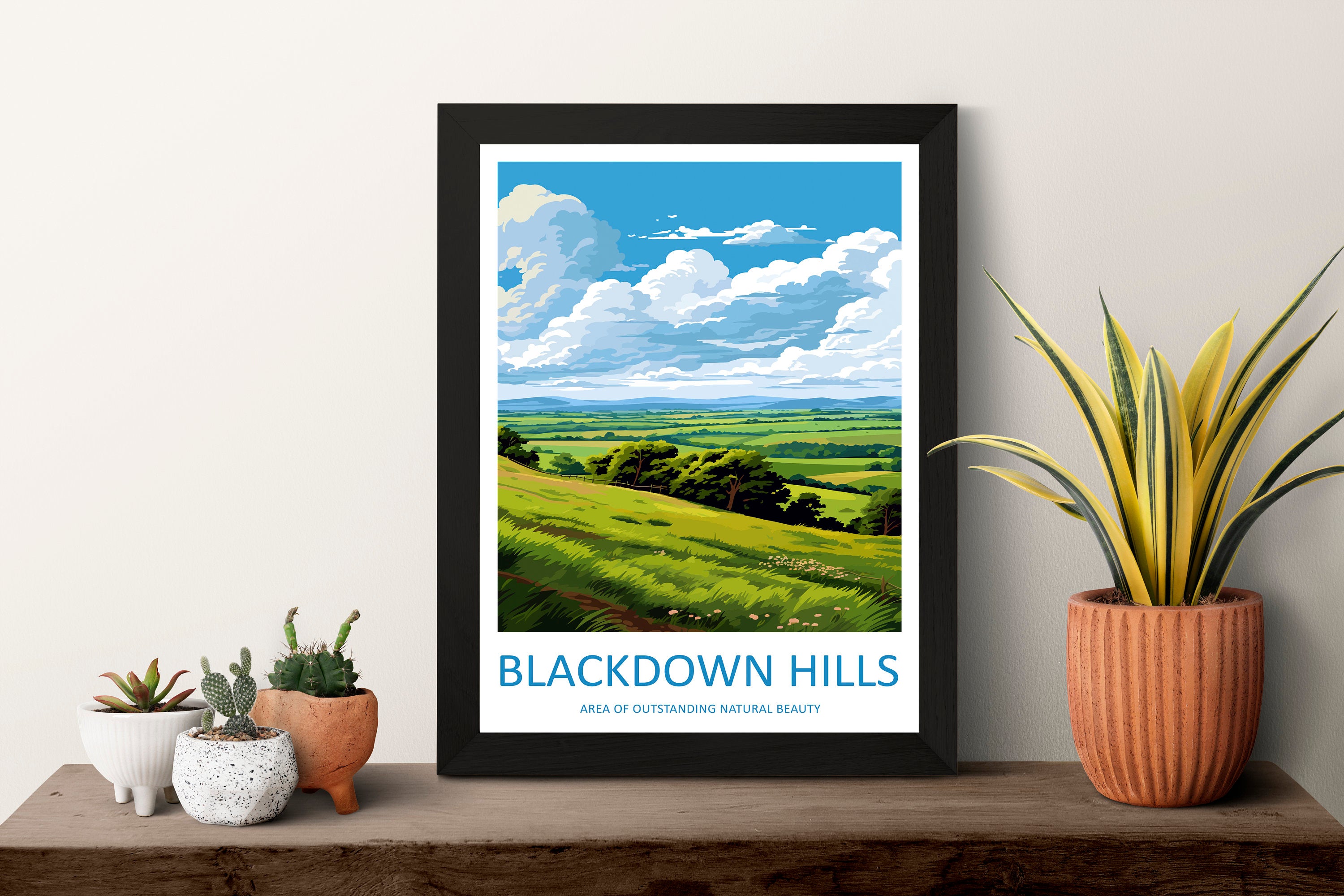 Blackdown Hills Travel Print