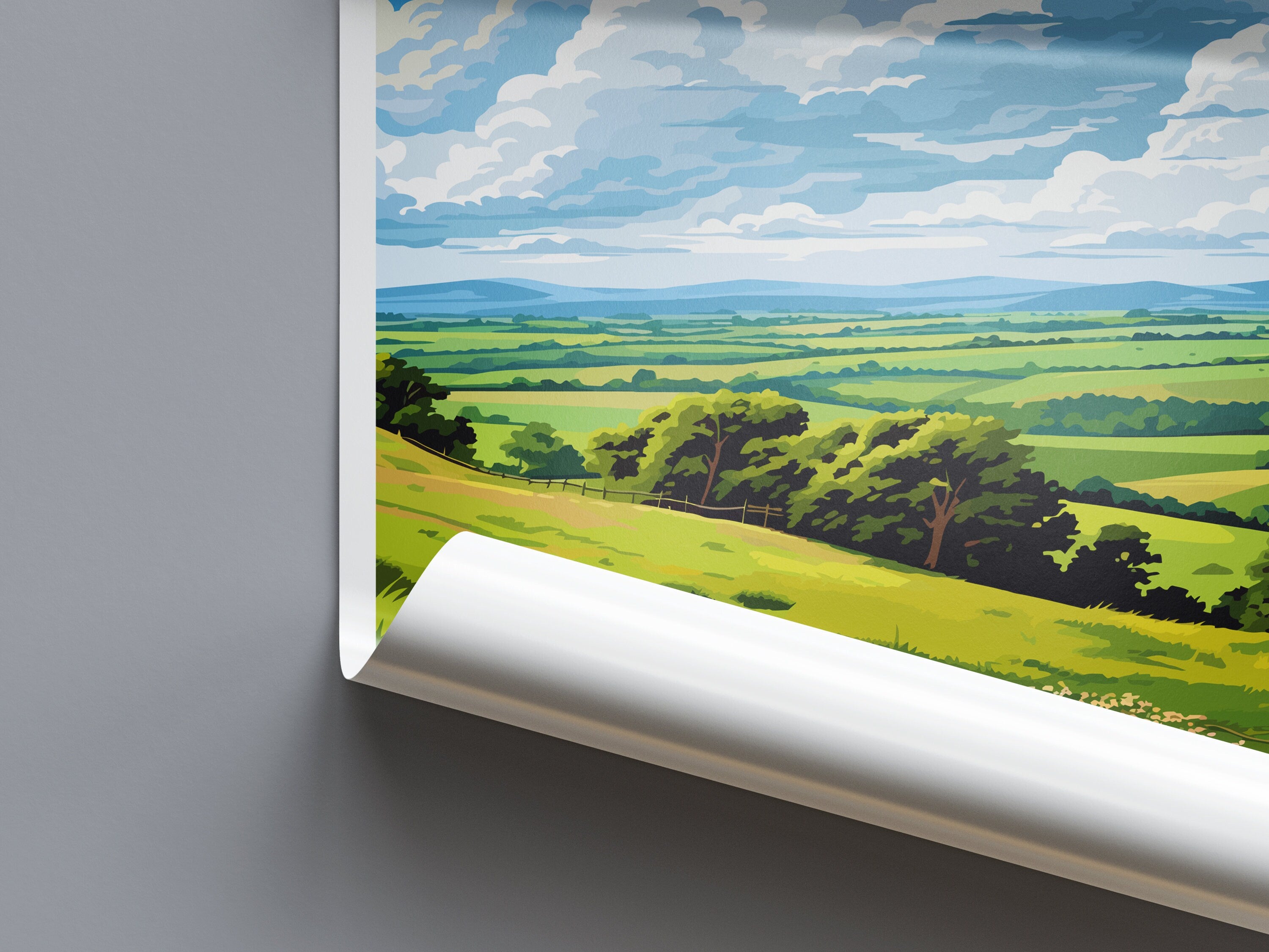 Blackdown Hills Travel Print