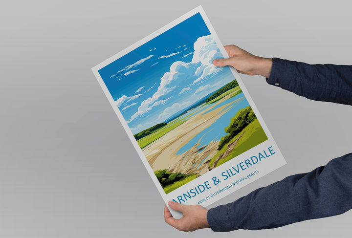 Arnside And Silverdale Travel Print Wall Art Arnside And Silverdale Wall Hanging Home Decor Arnside And Silverdale Gift Art Lovers AONB