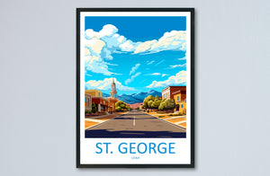 St George Travel Print