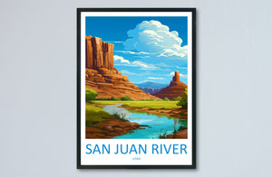 San Juan River Travel Print