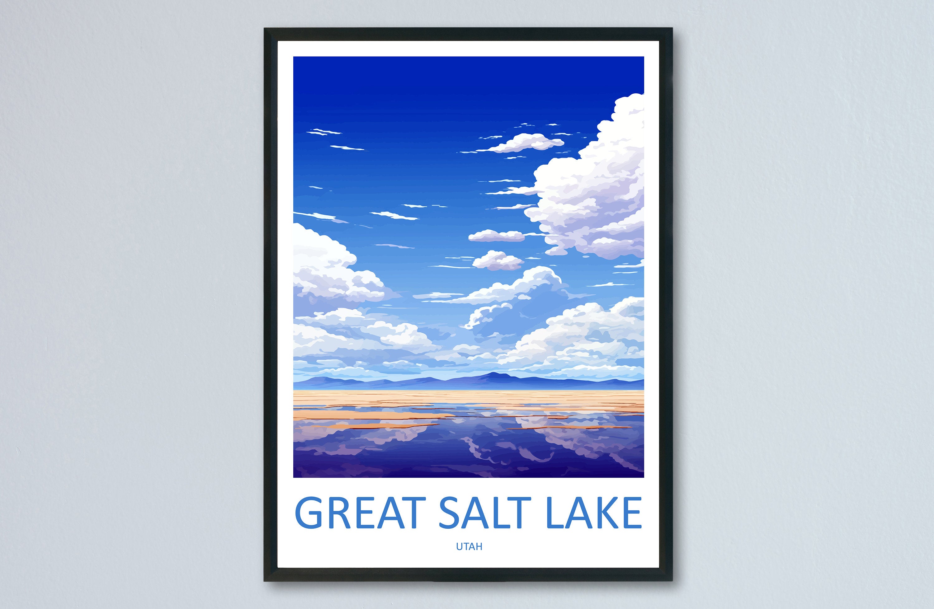 Great Salt Lake Travel Print