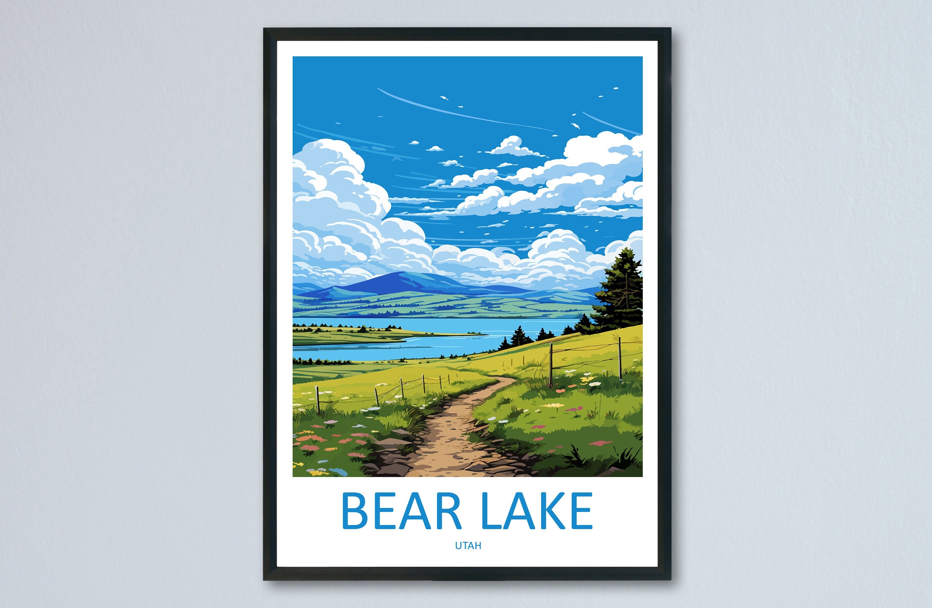 Bear Lake Travel Print