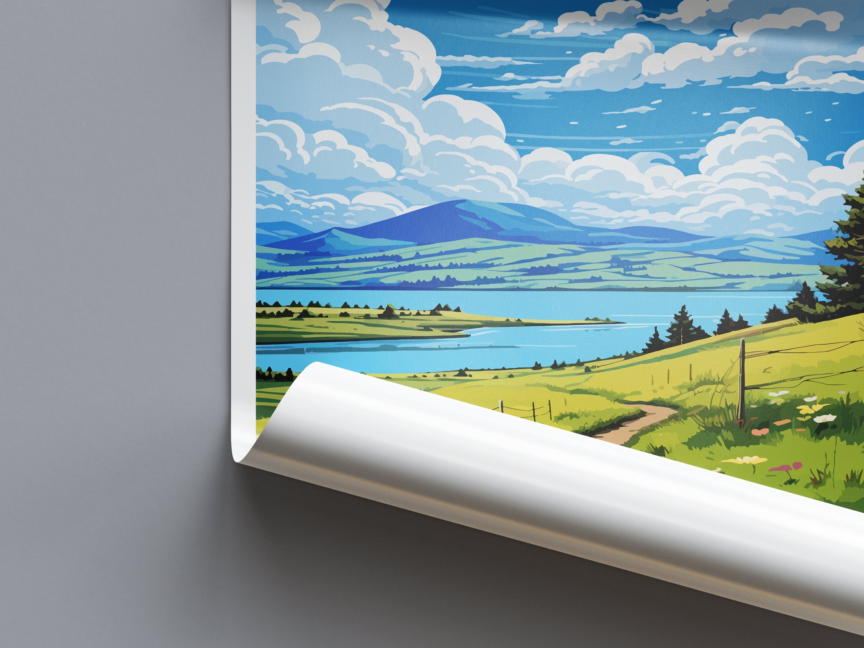 Bear Lake Travel Print