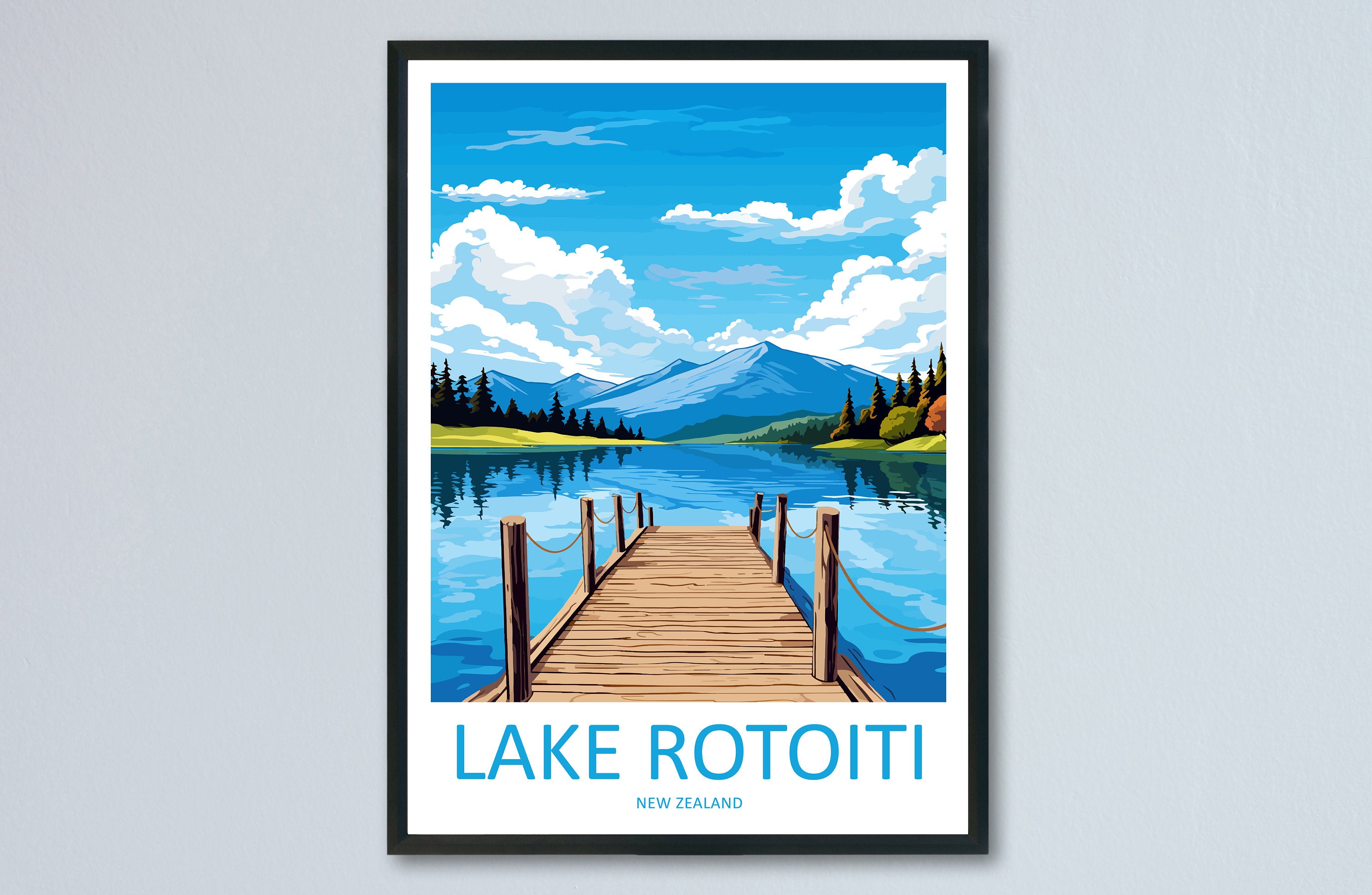 Lake Rotoiti Travel Print