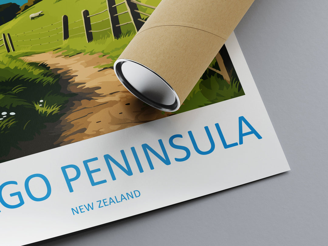Otago Peninsula Travel Print Wall Art Otago Peninsula Wall Hanging Home Décor Otago Peninsula Gift Art Lovers New Zealand Art Lover Gift