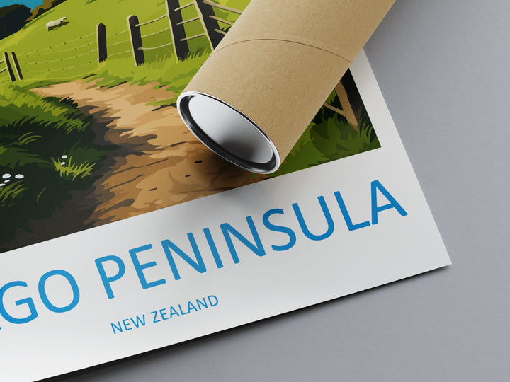 Otago Peninsula Travel Print Wall Art Otago Peninsula Wall Hanging Home Décor Otago Peninsula Gift Art Lovers New Zealand Art Lover Gift