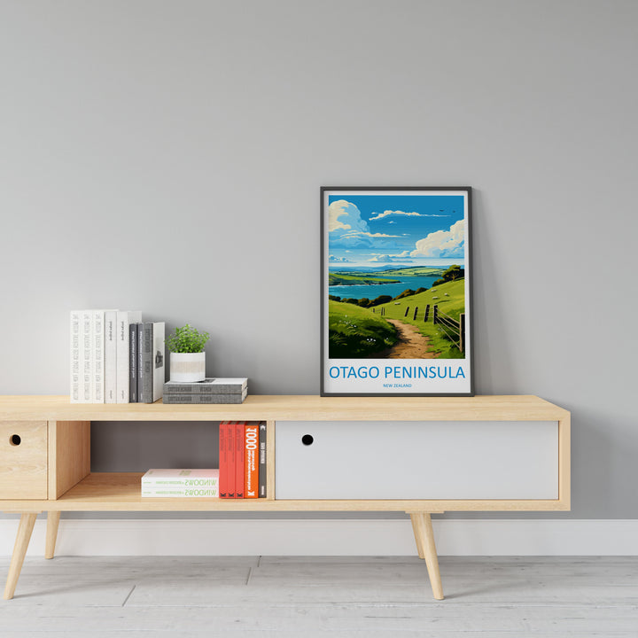 Otago Peninsula Travel Print Wall Art Otago Peninsula Wall Hanging Home Décor Otago Peninsula Gift Art Lovers New Zealand Art Lover Gift