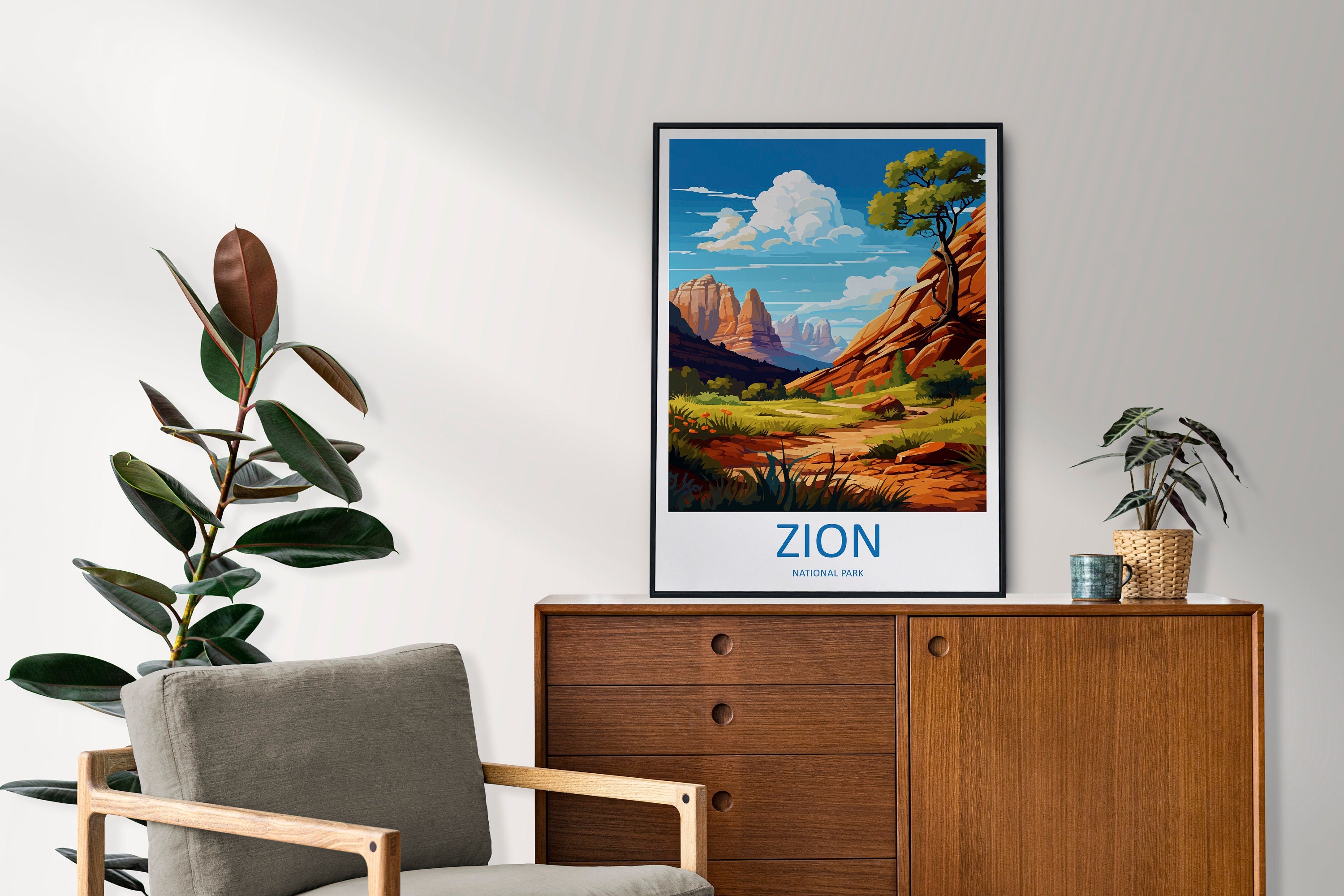 Zion National Park Travel Print