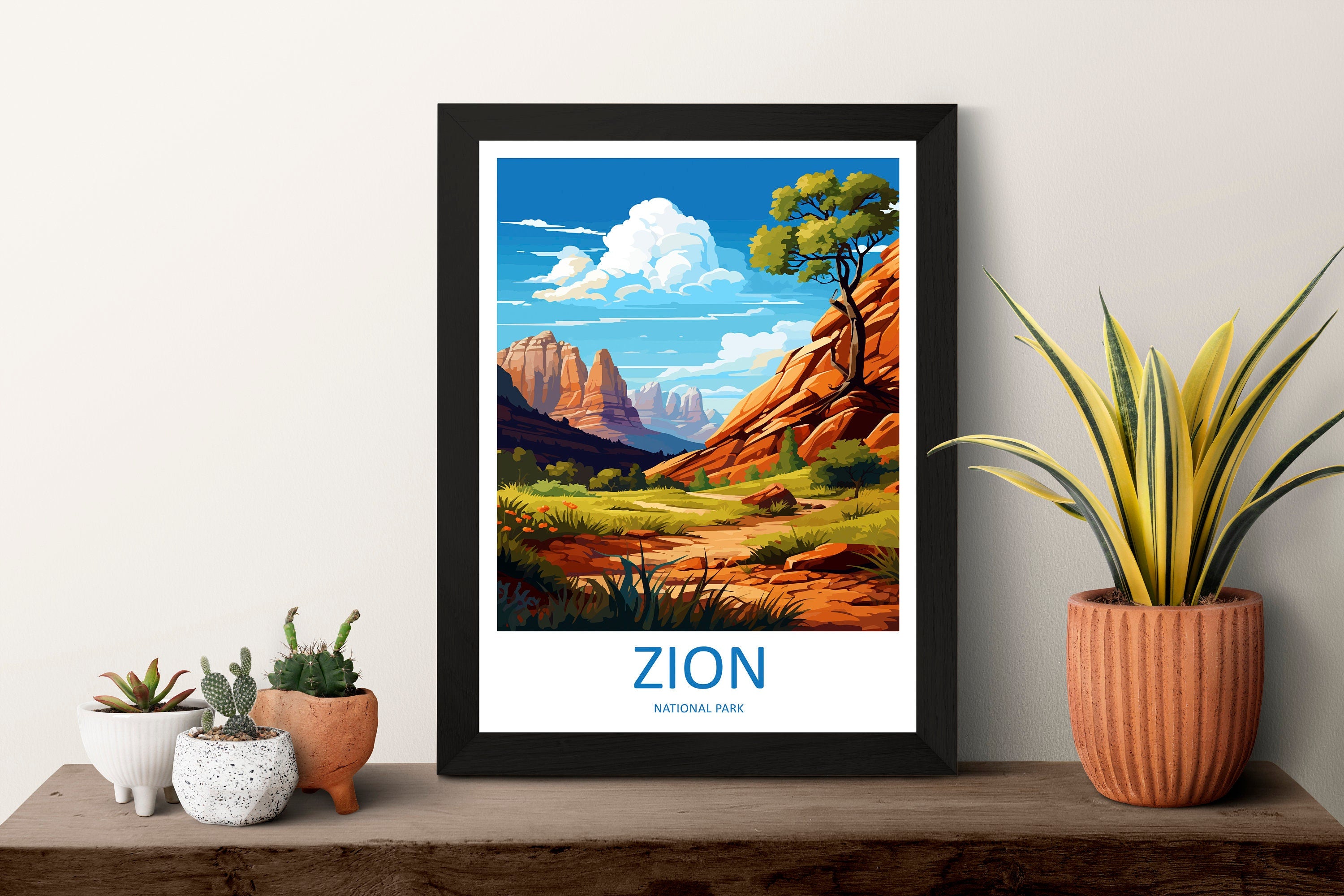 Zion National Park Travel Print