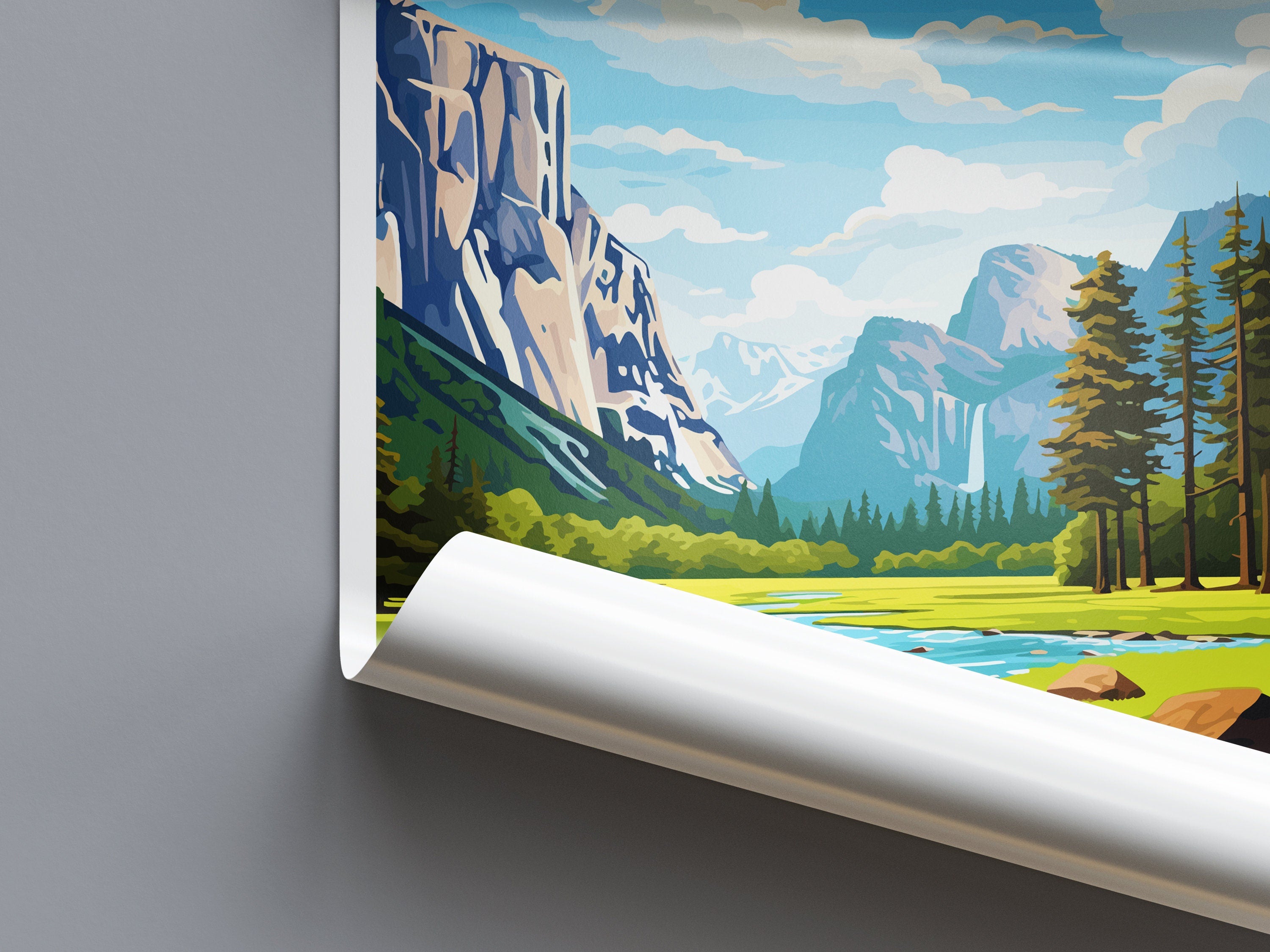 Yosemite Travel Print