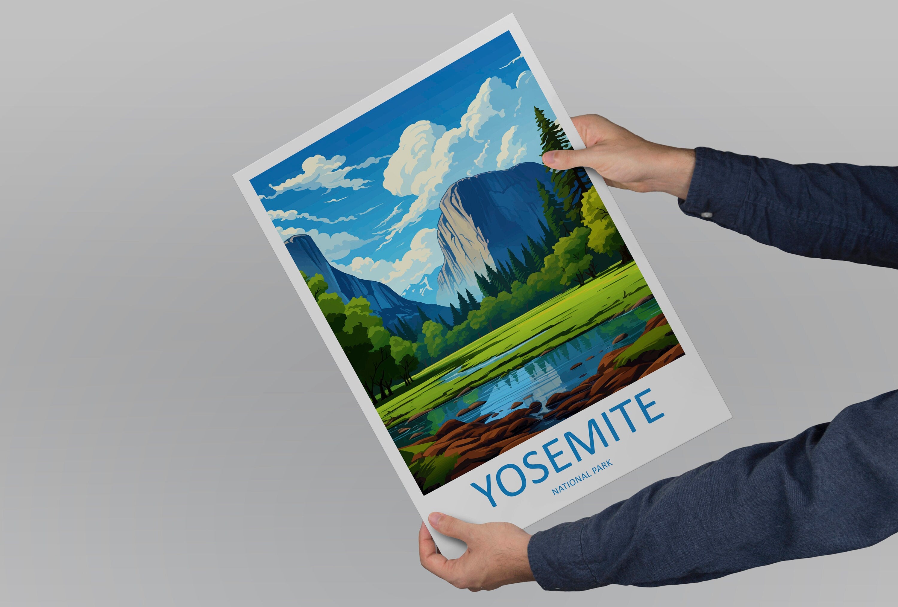 Yosemite Travel Print