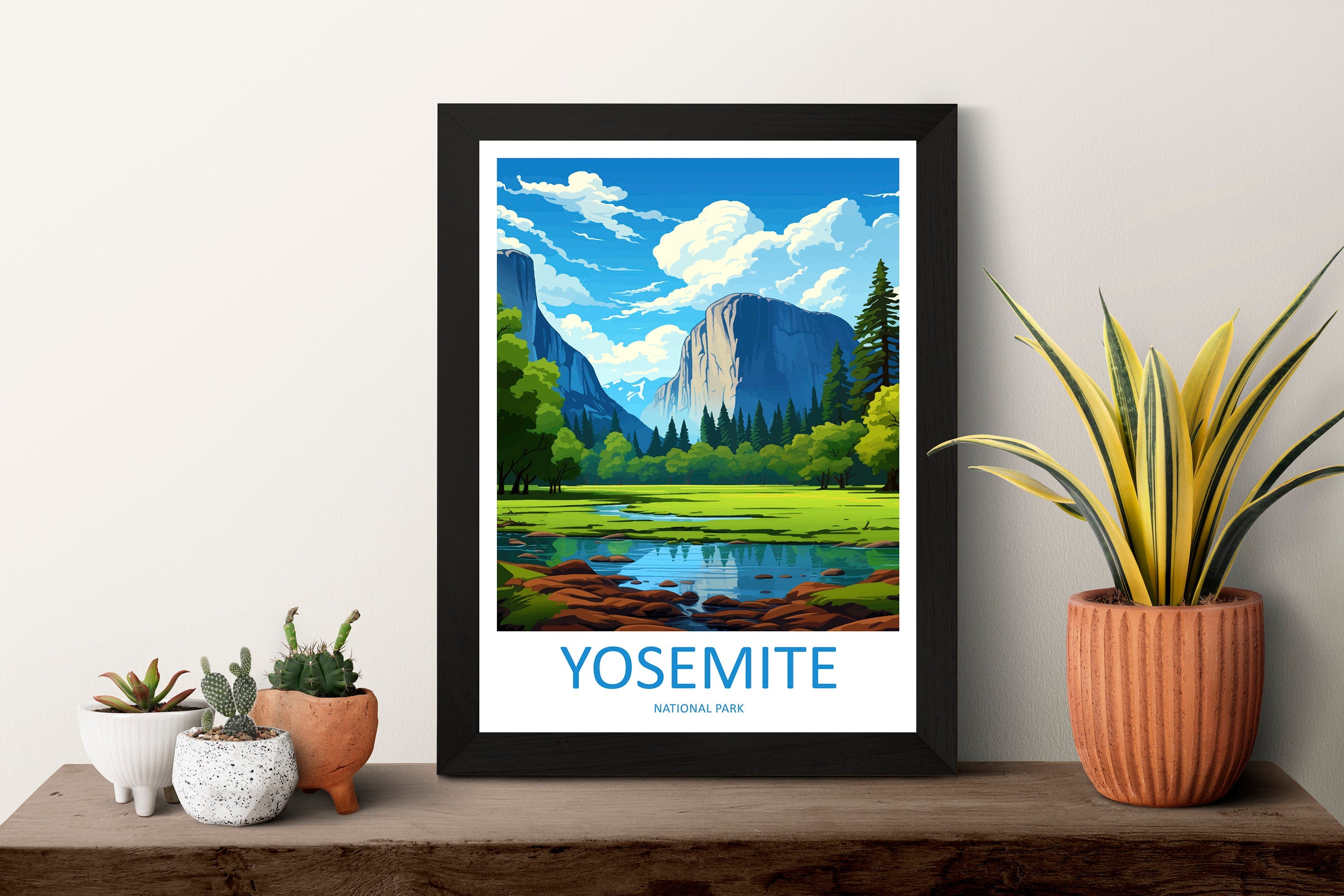 Yosemite Travel Print