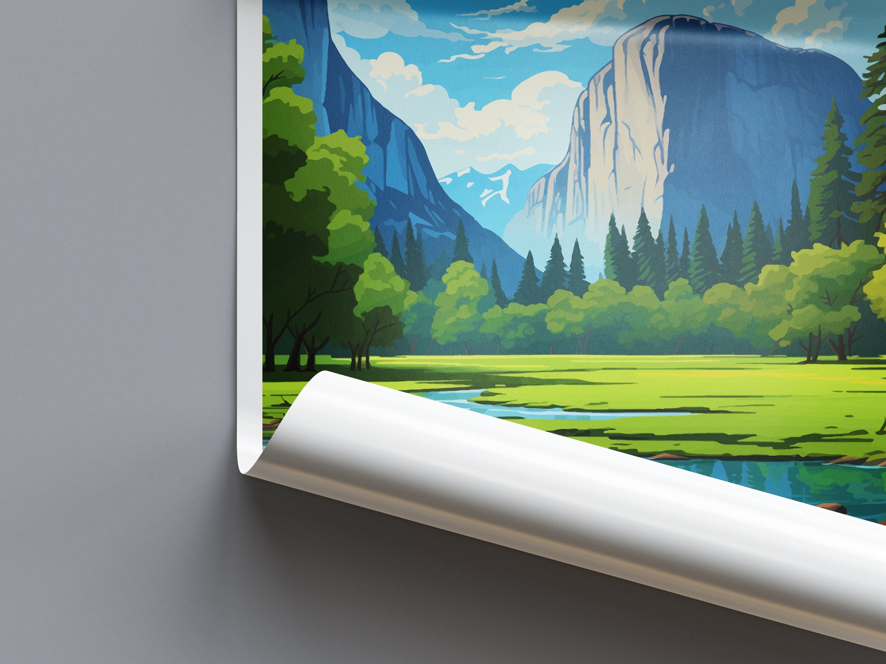 Yosemite Travel Print