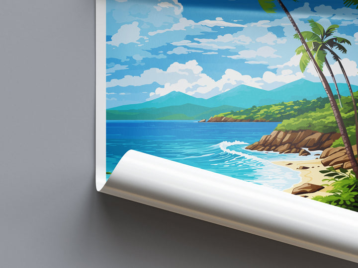 US Virgin Islands Travel Print Wall Art US Virgin Islands Wall Hanging Home Décor US Virgin Islands Gift Art Lovers Wall Art Caribbean