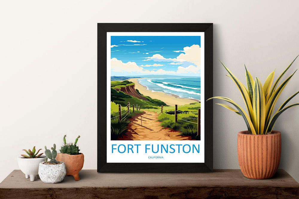 Fort Funston Travel Print Wall Art Fort Funston Wall Hanging Home Décor Fort Funston Gift Art Lovers California Art Lover Gift Fort Funston