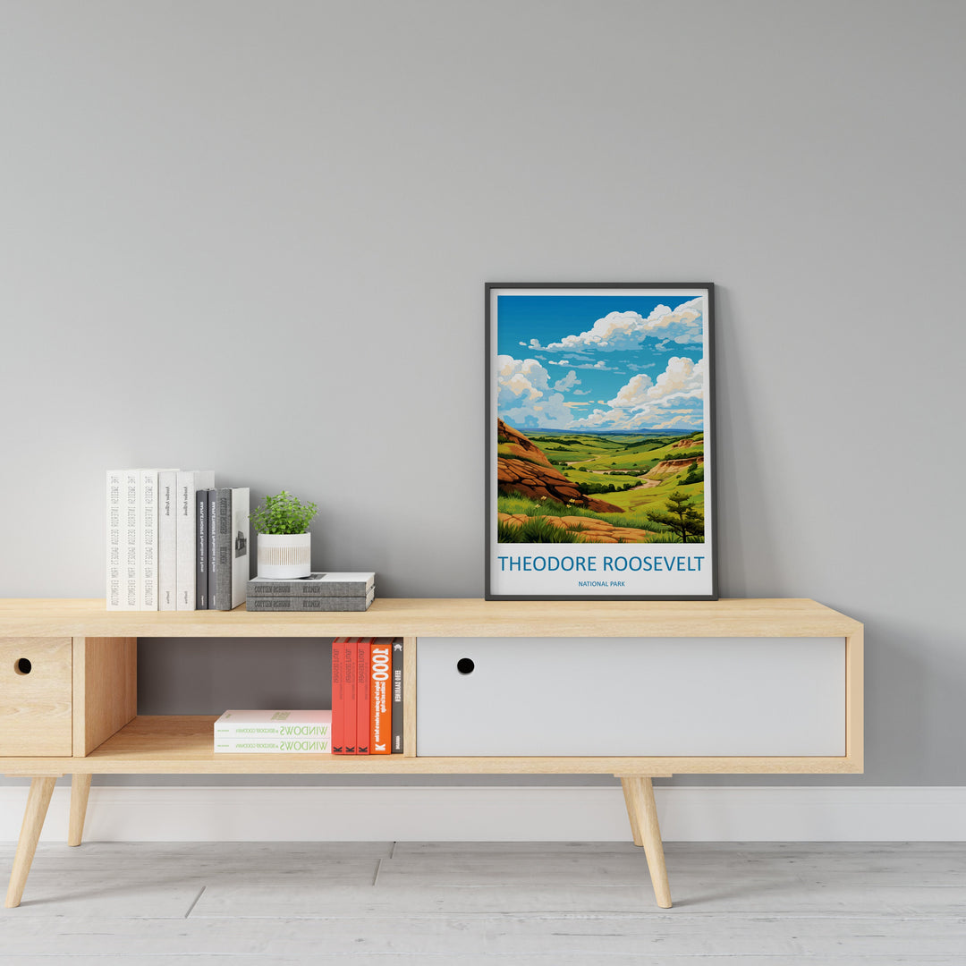 Theodore Roosevelt National Park Travel Print Wall Art Theodore Roosevelt National Park Wall Hanging Home Décor Theodore Roosevelt National