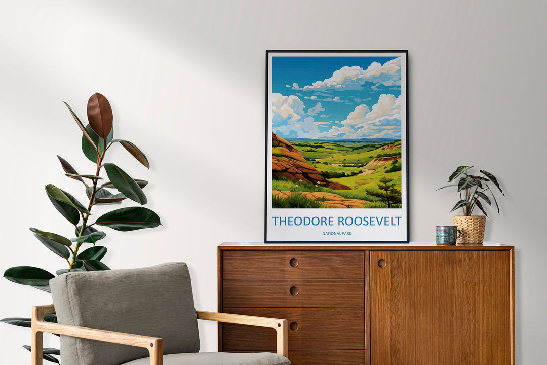 Theodore Roosevelt National Park Travel Print Wall Art Theodore Roosevelt National Park Wall Hanging Home Décor Theodore Roosevelt National