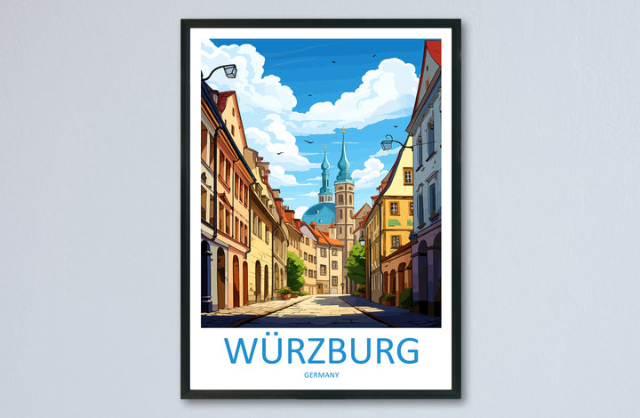 Würzburg Travel Print Wall Art Würzburg Wall Hanging Home Decor Würzburg Gift Art Lovers Wall Art Print Art Würzburg Germany