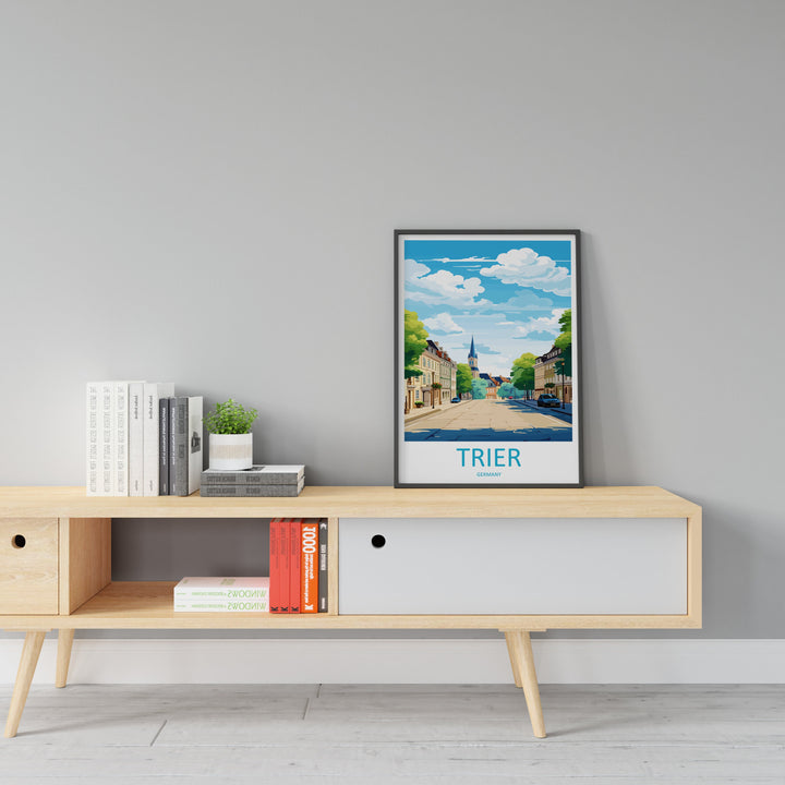 Trier Travel Print Wall Art Trier Wall Hanging Home Decor Trier Gift Art Lovers Wall Art Print Art Trier Germany