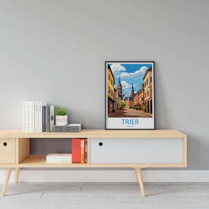 Trier Travel Print Wall Art Trier Wall Hanging Home Decor Trier Gift Art Lovers Wall Art Print Art Trier Germany