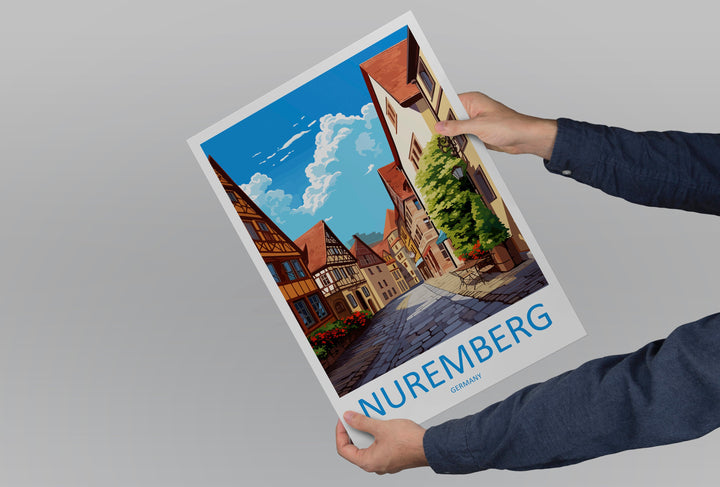 Nuremberg Travel Print Wall Art Nuremberg Wall Hanging Home Decoration Nuremberg Gift Art Lovers Wall Art Print Art Nuremberg Germany Poster