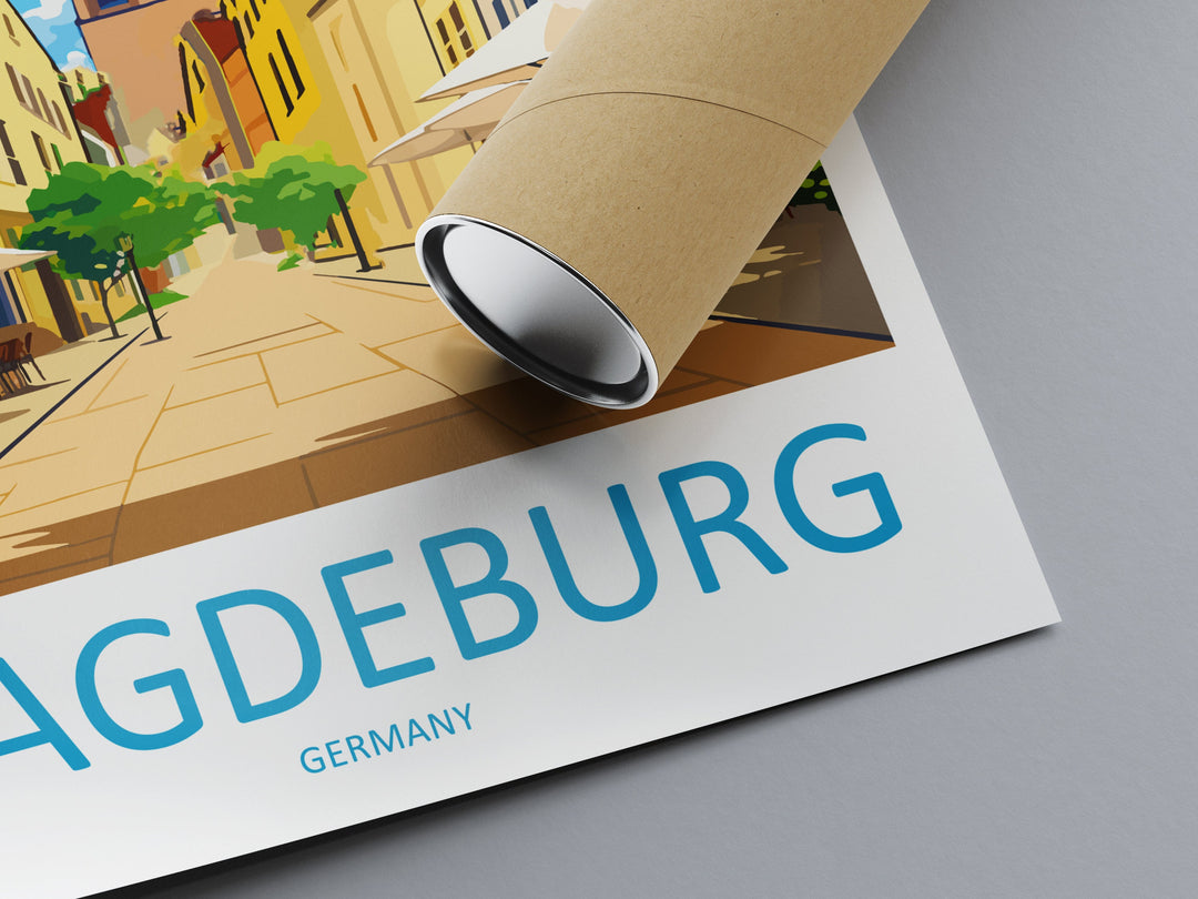 Magdeburg Travel Print Wall Art Magdeburg Wall Hanging Home Decoration Magdeburg Gift Art Lovers Wall Art Print Art Magdeburg Germany Poster