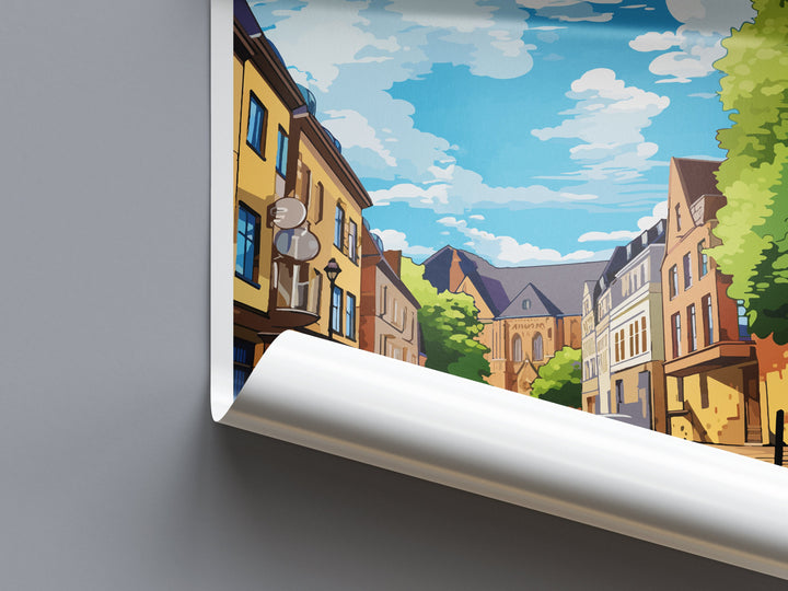 Krefeld Travel Print Wall Art Krefeld Wall Hanging Home Decoration Krefeld Gift Art Lovers Wall Art Print Art Krefeld Germany Poster