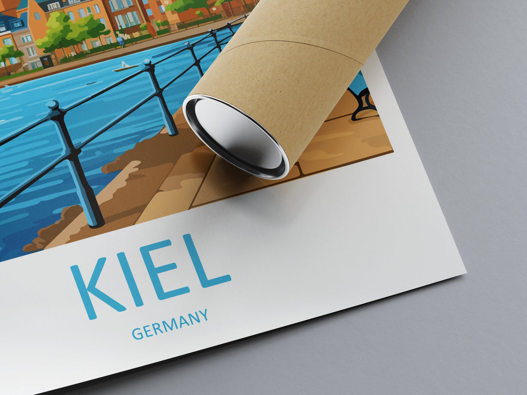 Kiel Travel Print Wall Art Kiel Wall Hanging Home Decoration Kiel Gift Art Lovers Wall Art Print Art Kiel Germany Poster