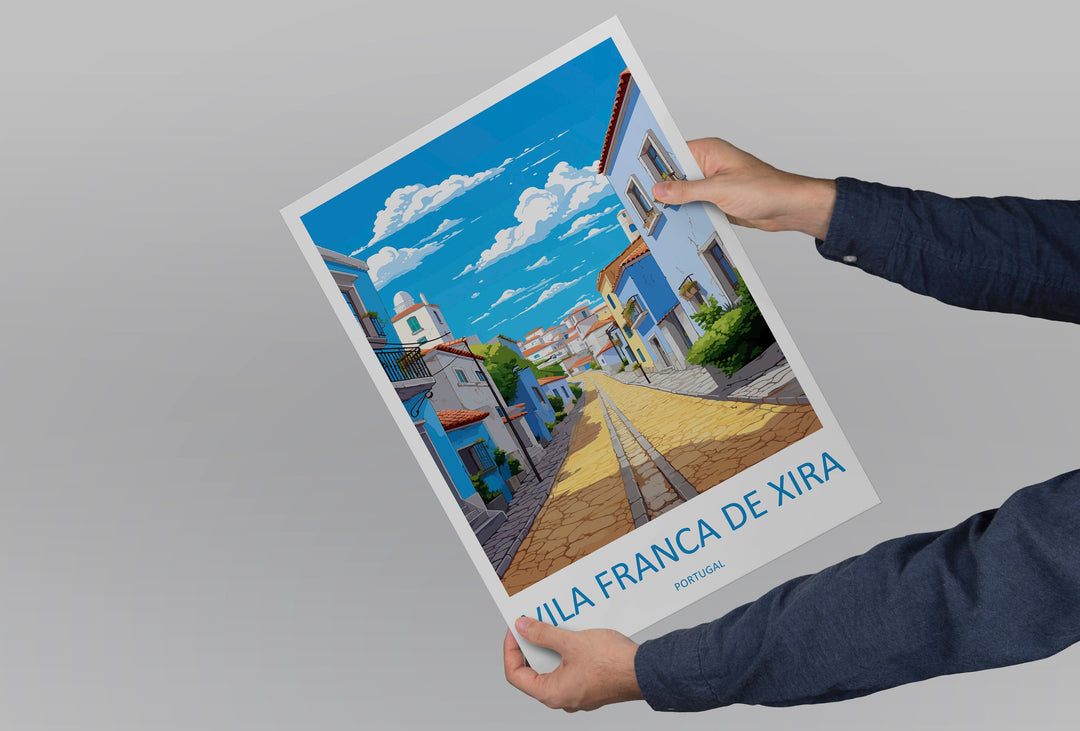 Vila Franca de Xira Travel Print Wall Art Vila Franca de Xira Wall Hanging Home Décor Vila Franca de Xira Gift Art Lovers Portugal Art Lover