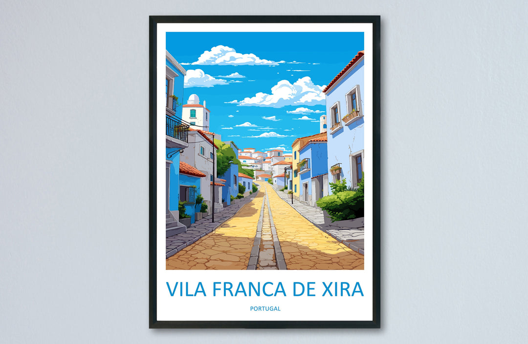 Vila Franca de Xira Travel Print Wall Art Vila Franca de Xira Wall Hanging Home Décor Vila Franca de Xira Gift Art Lovers Portugal Art Lover