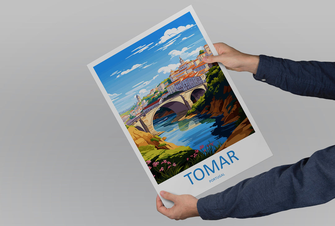 Tomar Travel Print Wall Art Tomar Wall Hanging Home Décor Tomar Gift Art Lovers Portugal Art Lover Gift Tomar Wall Décor