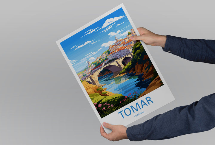 Tomar Travel Print Wall Art Tomar Wall Hanging Home Décor Tomar Gift Art Lovers Portugal Art Lover Gift Tomar Wall Décor