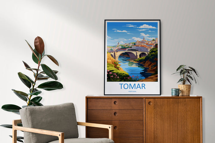 Tomar Travel Print Wall Art Tomar Wall Hanging Home Décor Tomar Gift Art Lovers Portugal Art Lover Gift Tomar Wall Décor