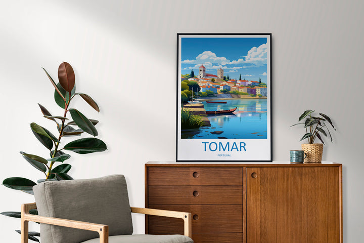 Tomar Travel Print Wall Art Tomar Wall Hanging Home Décor Tomar Gift Art Lovers Portugal Art Lover Gift Tomar Wall Décor
