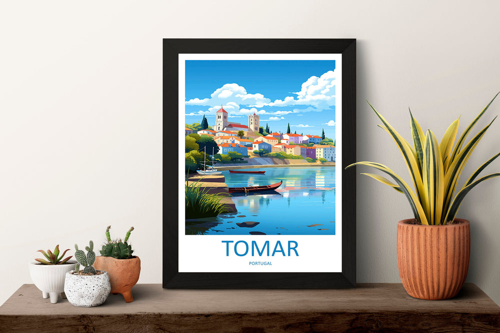 Tomar Travel Print Wall Art Tomar Wall Hanging Home Décor Tomar Gift Art Lovers Portugal Art Lover Gift Tomar Wall Décor