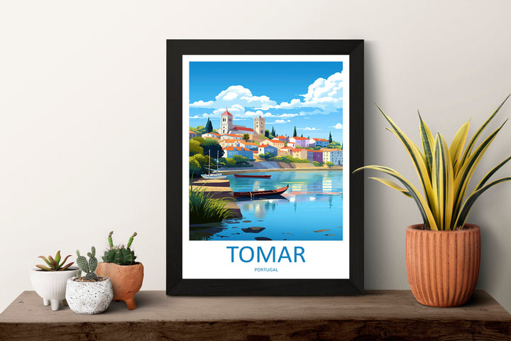 Tomar Travel Print Wall Art Tomar Wall Hanging Home Décor Tomar Gift Art Lovers Portugal Art Lover Gift Tomar Wall Décor