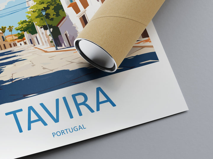 Tavira Travel Print Wall Art Tavira Wall Hanging Home Décor Tavira Gift Art Lovers Portugal Art Lover Gift Tavira Wall Décor