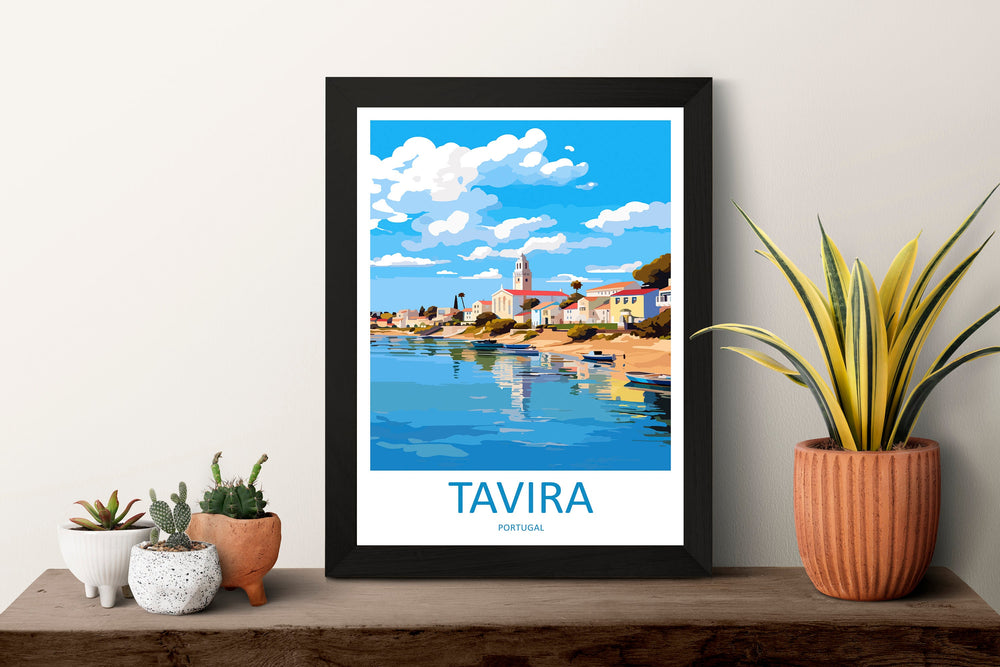 Tavira Travel Print Wall Art Tavira Wall Hanging Home Décor Tavira Gift Art Lovers Portugal Art Lover Gift Tavira Wall Décor