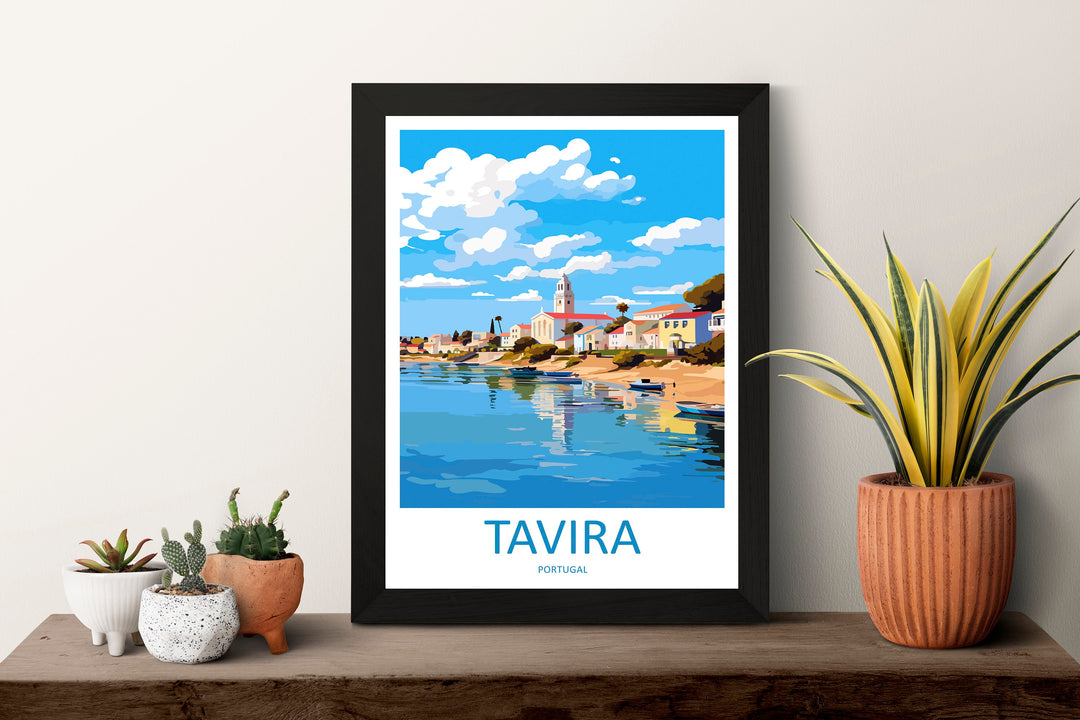 Tavira Travel Print Wall Art Tavira Wall Hanging Home Décor Tavira Gift Art Lovers Portugal Art Lover Gift Tavira Wall Décor